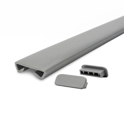 Trappehåndliste PVC 40x8 mm Sølv 1 m
