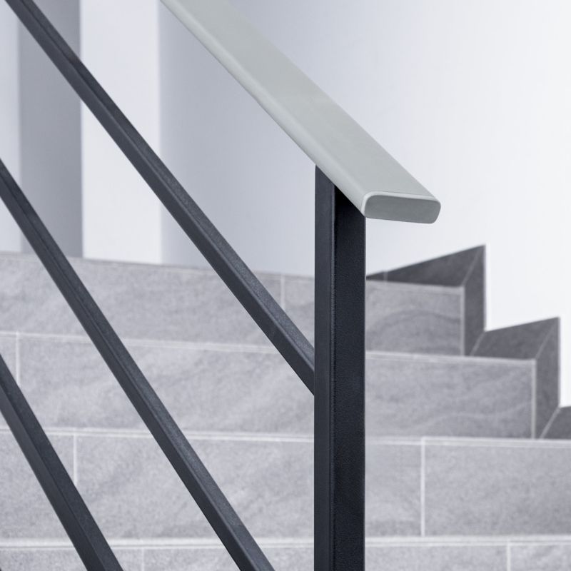 Trappegelænder Profil PVC 40x8 mm Grå 25 m
