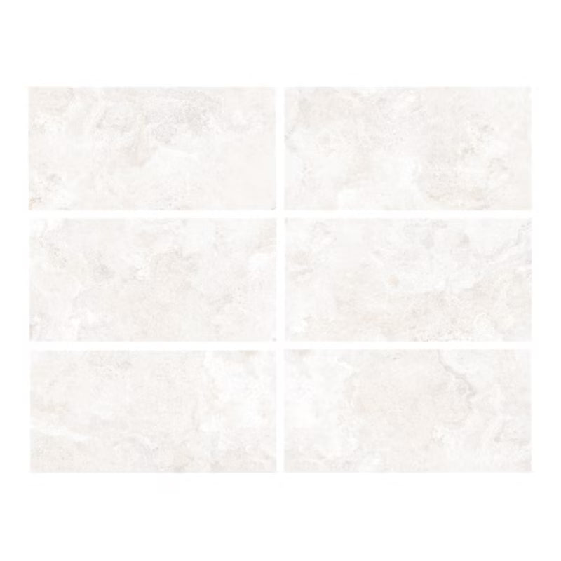 Porcelænsflise Ariary 60x120 cm Hvid 1,44 m²