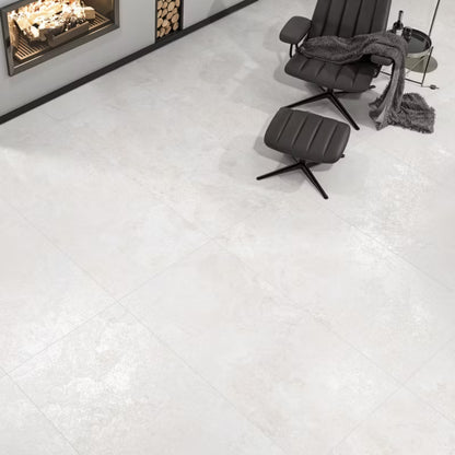 Porcelænsflise Ariary 60x120 cm Hvid 1,44 m²