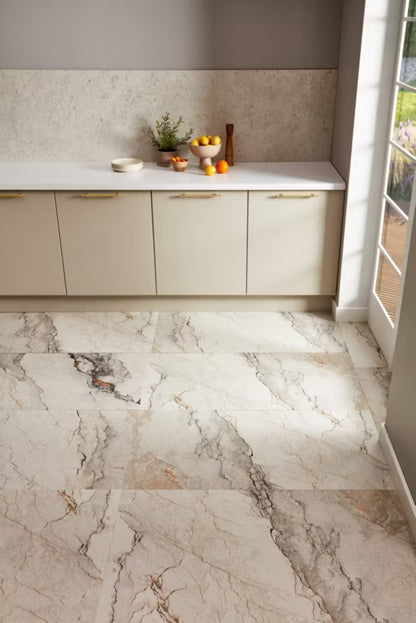 Porcelænsflise Astrea 60x60 cm Hvid Mat 1,44 m²
