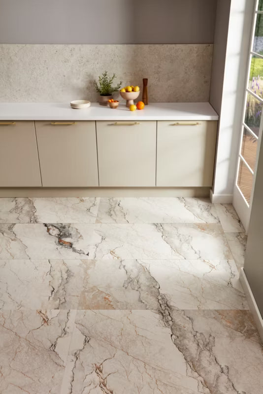 Porcelænsflise Astrea 60x60 cm Hvid Mat 1,44 m²