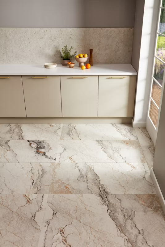 Porcelænsflise Astrea 60x60 cm Hvid Mat 1,44 m²