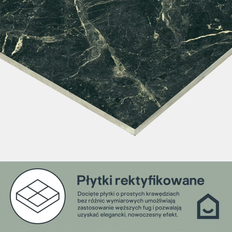 Porcelænsflise Bamburi 60x120 cm Mørkegrøn 1,44 m²