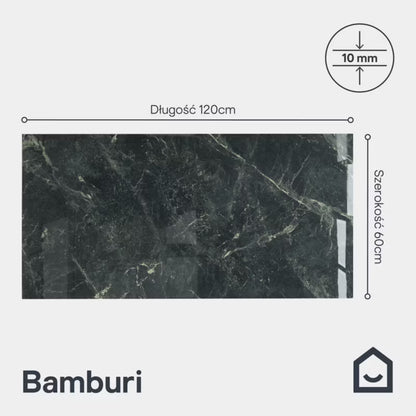 Porcelænsflise Bamburi 60x120 cm Mørkegrøn 1,44 m²