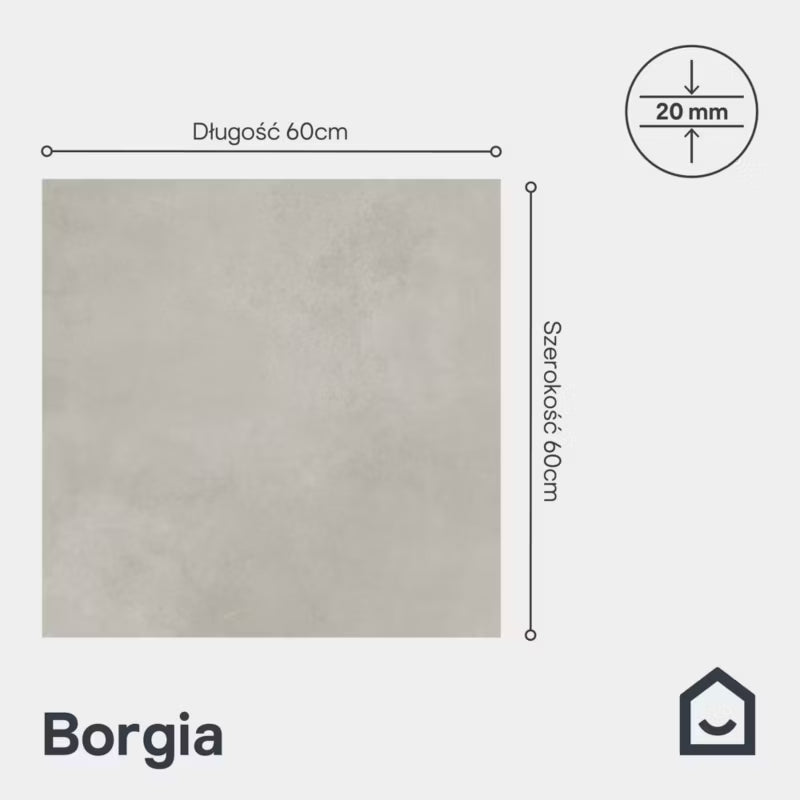 Porcelænsflise Borgia 60x60 cm 0,72 m²