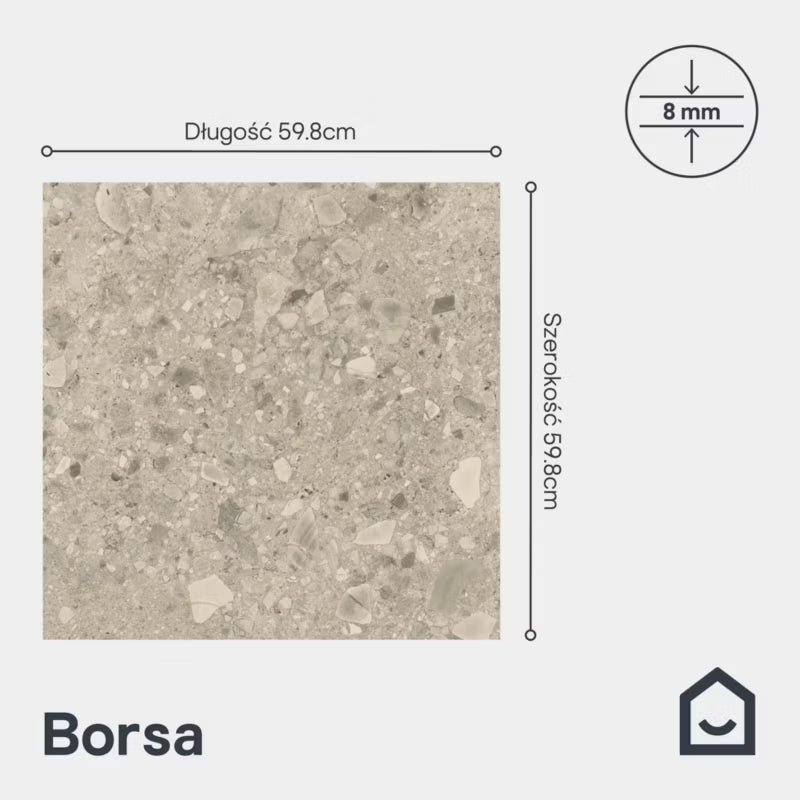 Porcelænsflise Borsa 60x60 cm 1,07 m²