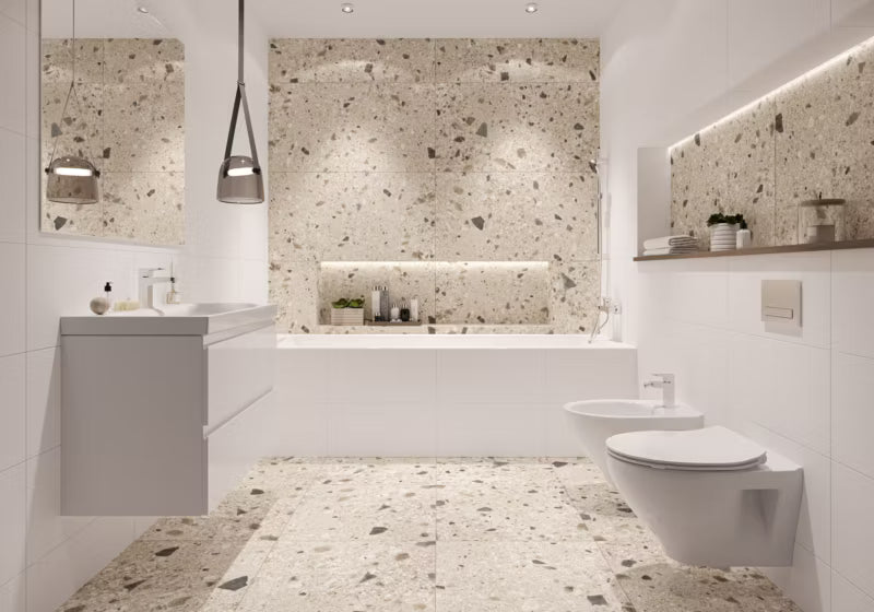 Porcelænsflise Brand Rock 60x60 cm Creme 1,07 m²