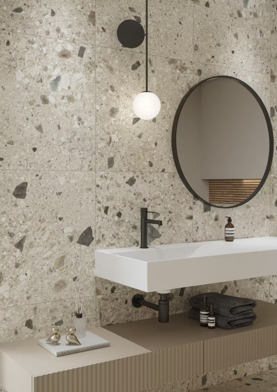 Porcelænsflise Brand Rock 60x60 cm Creme 1,07 m²