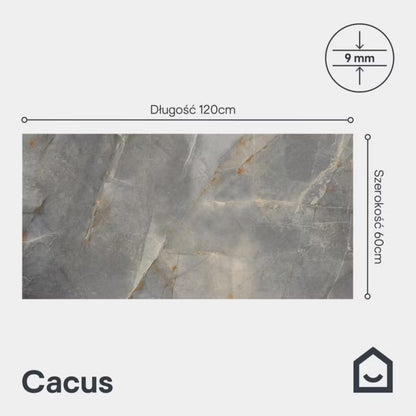 Porcelænsflise Cacus 60x120 cm Blågrå 1,44 m²
