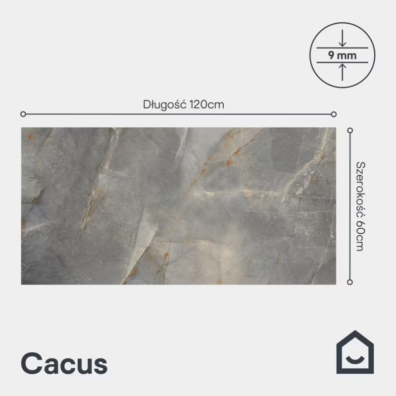 Porcelænsflise Cacus 60x120 cm Blågrå 1,44 m²
