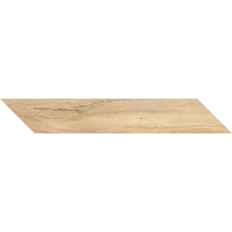 Porcelænsflise Chevron 15x85 cm Brun Trælook 1,02 m²