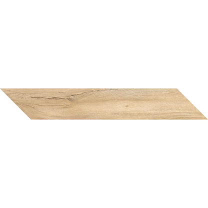 Porcelænsflise Chevron 15x85 cm Brun Trælook 1,02 m²