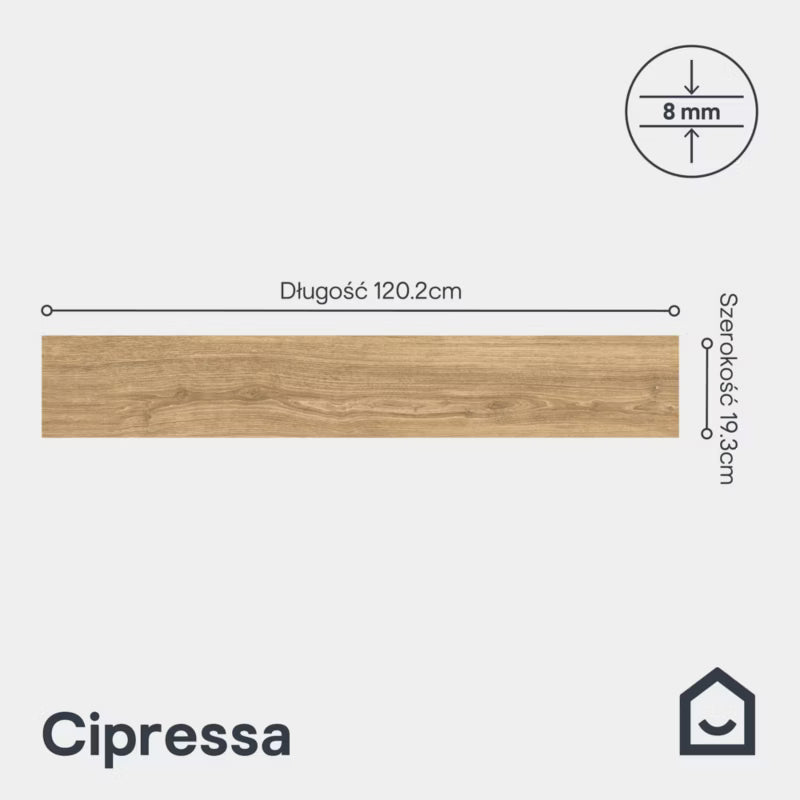 Porcelænsflise Cipressa 20x120 cm Trælook 1,16 m²