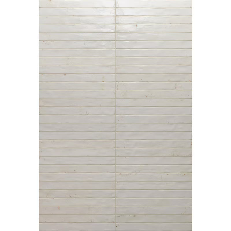 Porcelænsflise Colors 4,8x45 cm Hvid Blank 0,69 m²