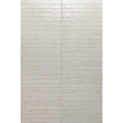 Porcelænsflise Colors 4,8x45 cm Hvid Blank 0,69 m²