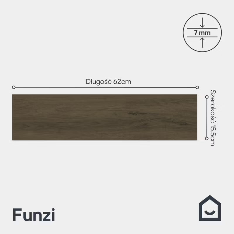 Porcelænsflise Funzi 15,5x62 cm Trælook 1,34 m²