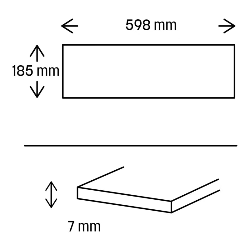 Porcelænsflise Ilia 18,5x59,8 cm Beige 1 m²