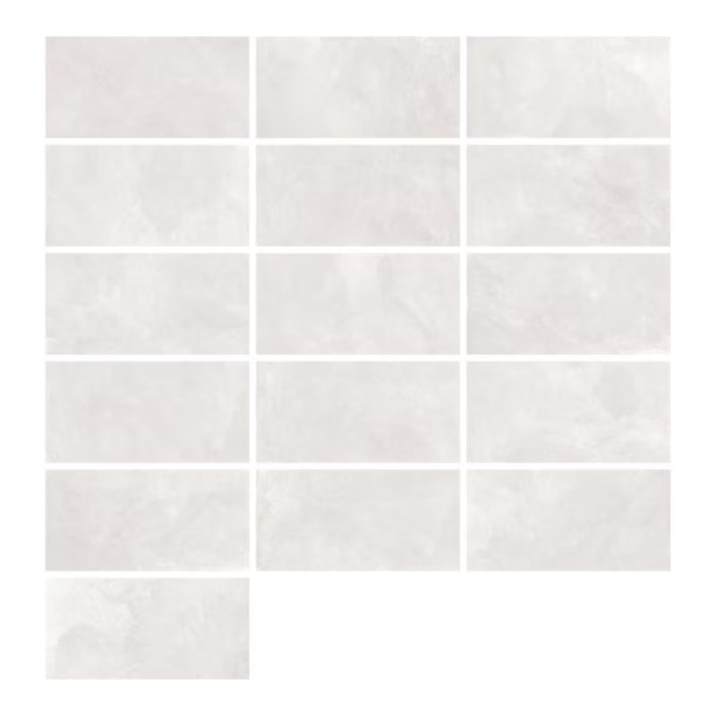 Porcelænsflise Ishum 60x120 cm Hvid 1,44 m²