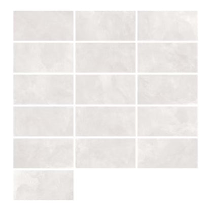 Porcelænsflise Ishum 60x120 cm Hvid 1,44 m²
