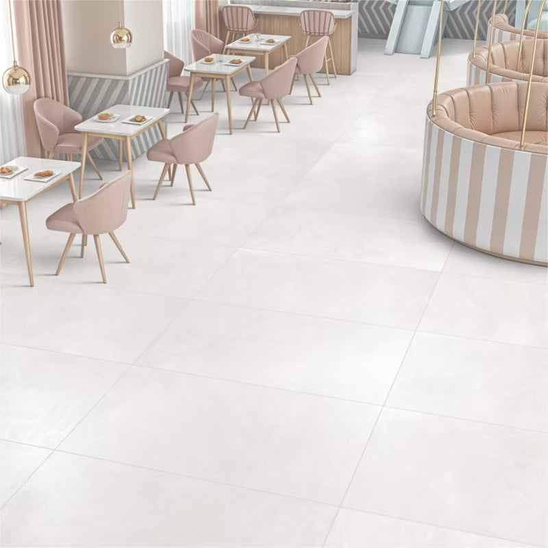 Porcelænsflise Ishum 60x120 cm Hvid 1,44 m²