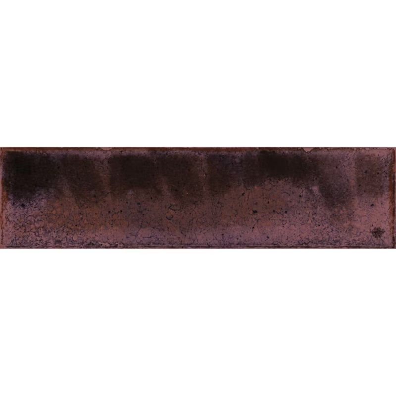 Porcelænsflise Jazba 6x24,6 cm Brun Blank 0,5 m²
