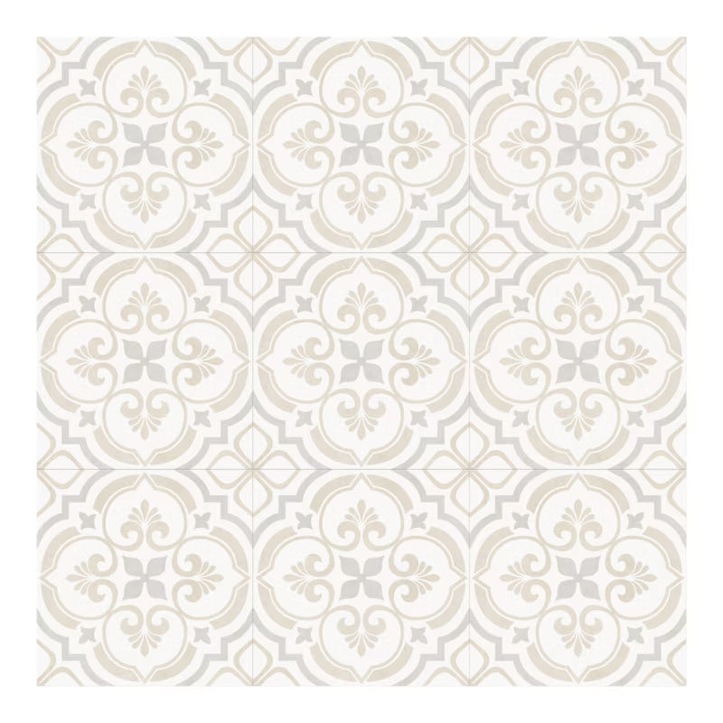 Porcelænsflise Leonora 30x30 cm Hvid 1,33 m²