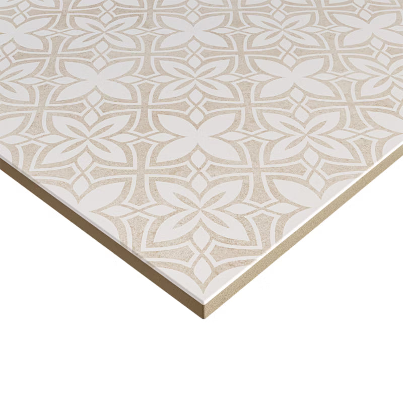 Porcelænsflise Leonora 30x30 cm Hvid 1,33 m²