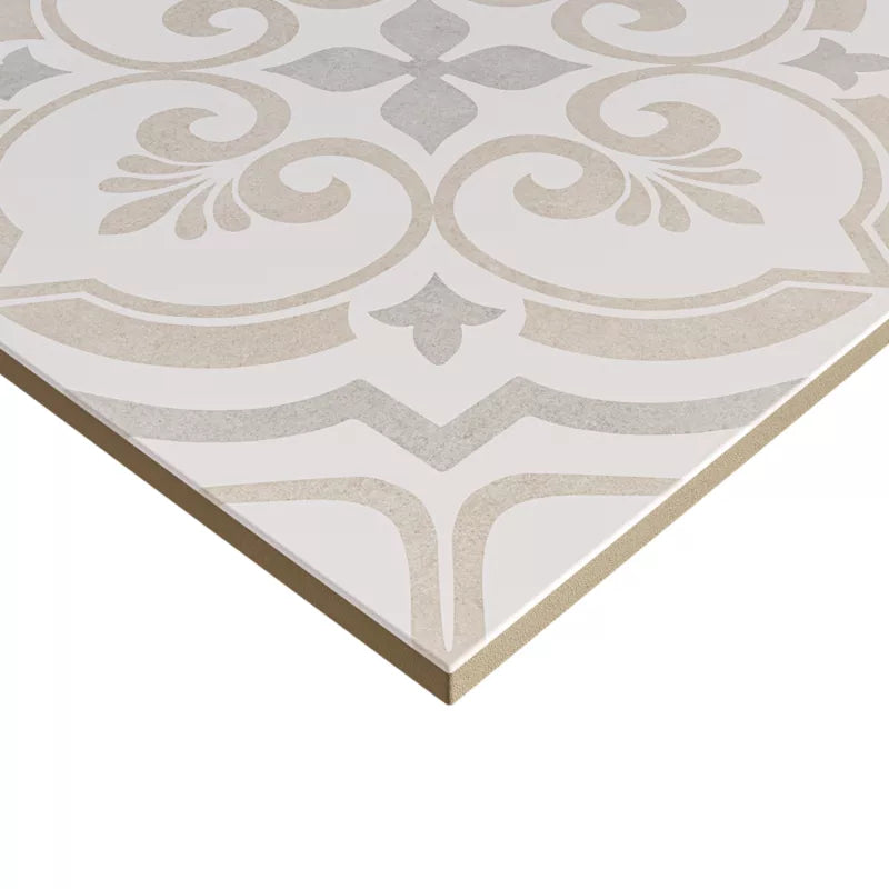 Porcelænsflise Leonora 30x30 cm Hvid 1,33 m²