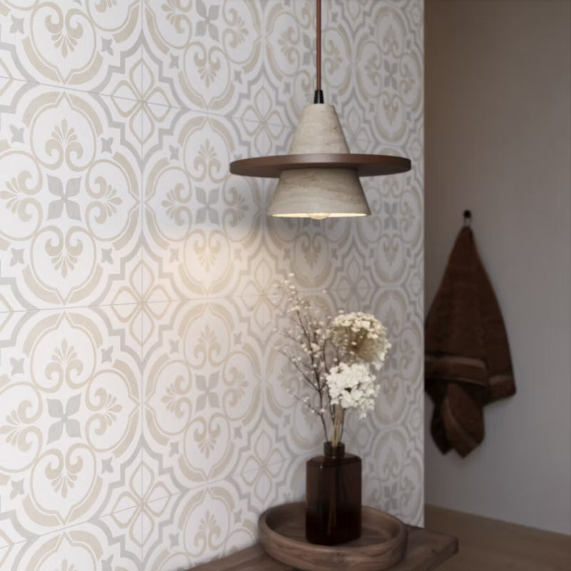 Porcelænsflise Leonora 30x30 cm Hvid 1,33 m²