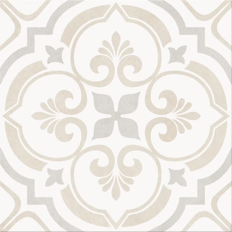 Porcelænsflise Leonora 30x30 cm Hvid 1,33 m²