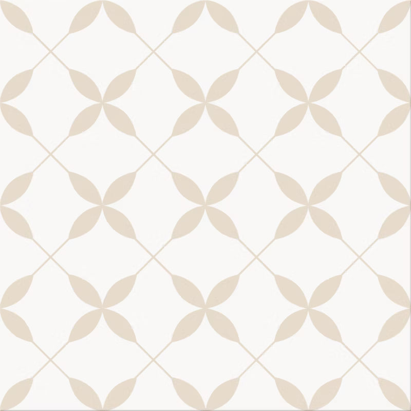 Porcelænsflise Leonora 30x30 cm Hvid 1,33 m²