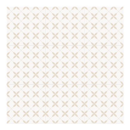 Porcelænsflise Leonora 30x30 cm Hvid 1,33 m²