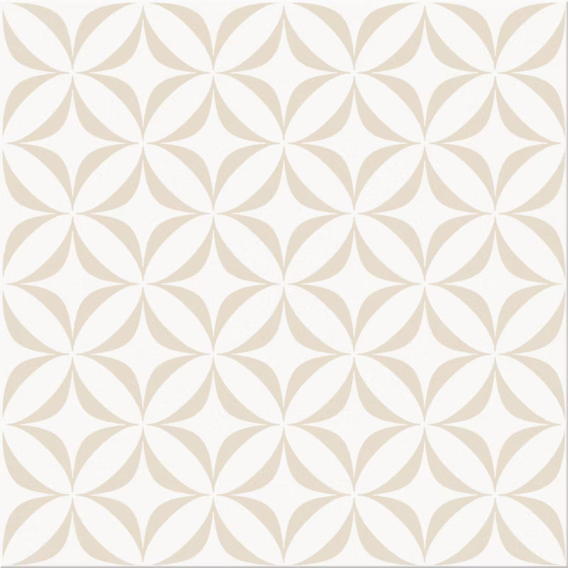 Porcelænsflise Leonora 30x30 cm Hvid 1,33 m²