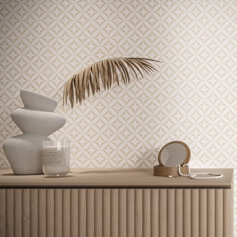 Porcelænsflise Leonora 30x30 cm Hvid 1,33 m²