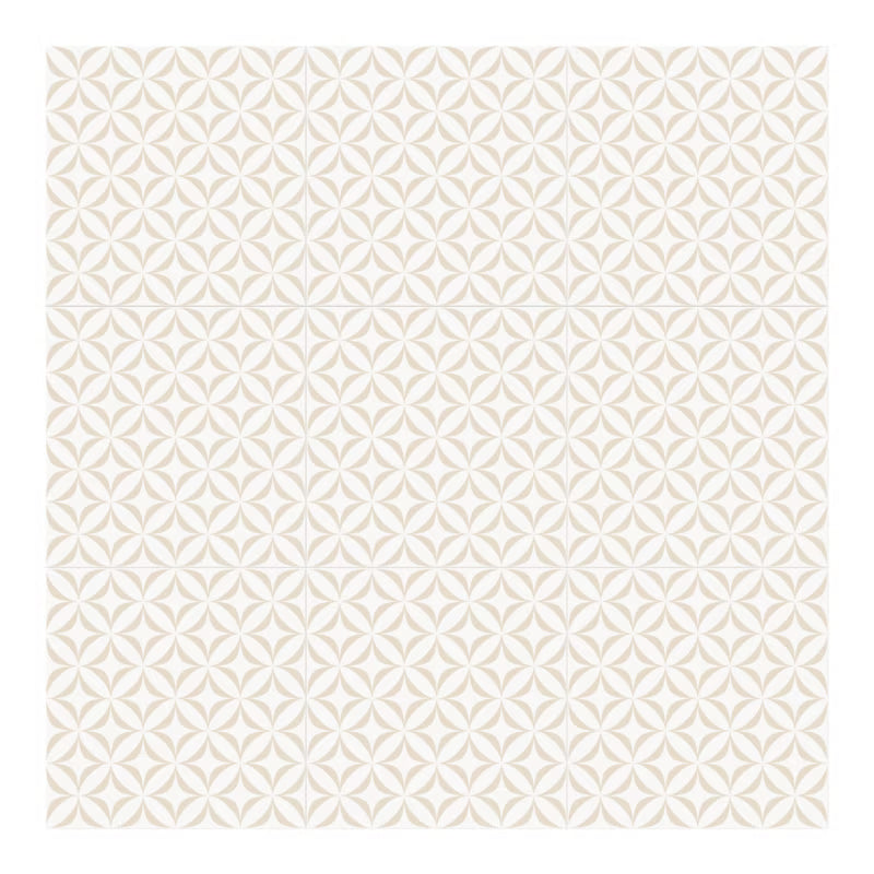 Porcelænsflise Leonora 30x30 cm Hvid 1,33 m²