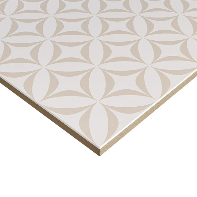 Porcelænsflise Leonora 30x30 cm Hvid 1,33 m²