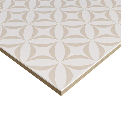 Porcelænsflise Leonora 30x30 cm Hvid 1,33 m²