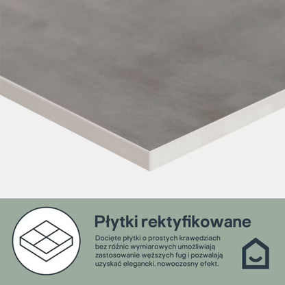 Porcelænsflise Litchou 30x60 cm Antracit 1,42 m²