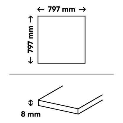 Porcelænsflise Litchou 79,7x79,7 cm 1,27 m²