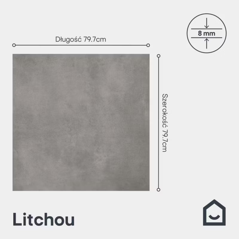 Porcelænsflise Litchou 79,7x79,7 cm 1,27 m²