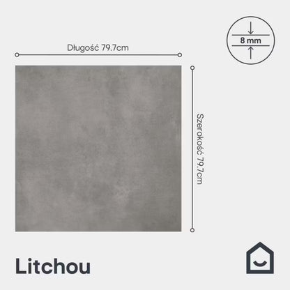 Porcelænsflise Litchou 79,7x79,7 cm 1,27 m²