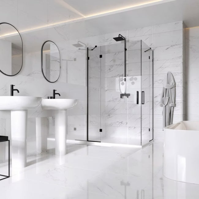 Porcelænsflise Lomero 60x60 cm Hvid 1,44 m²