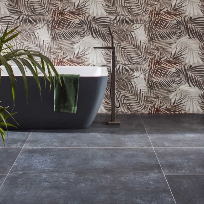 Porcelænsflise Luna 60x120 cm Grå 2,16 m²