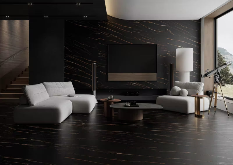 Porcelænsflise Marquina Grafit 1,44 m²