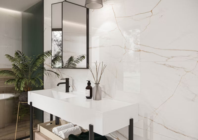 Porcelænsflise Maruve 60x120 cm Guld 1,44 m²
