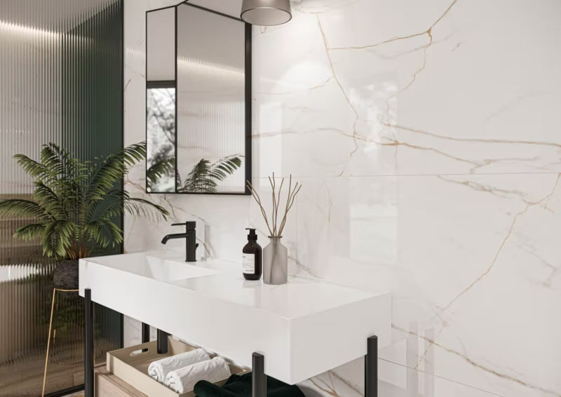 Porcelænsflise Maruve 60x120 cm Guld 1,44 m²
