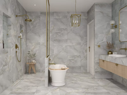 Porcelænsflise Massa 60x120 cm Grå 1,44 m²