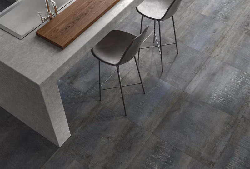 Porcelænsflise Metal Iron 60x120 cm Grå 1,44 m²