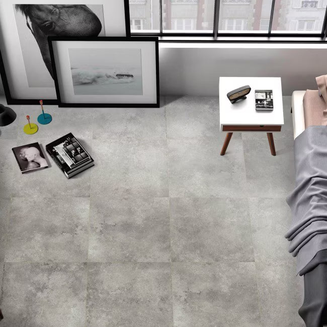 Porcelænsflise Odys 60x60 cm Lysegrå 1,44 m²